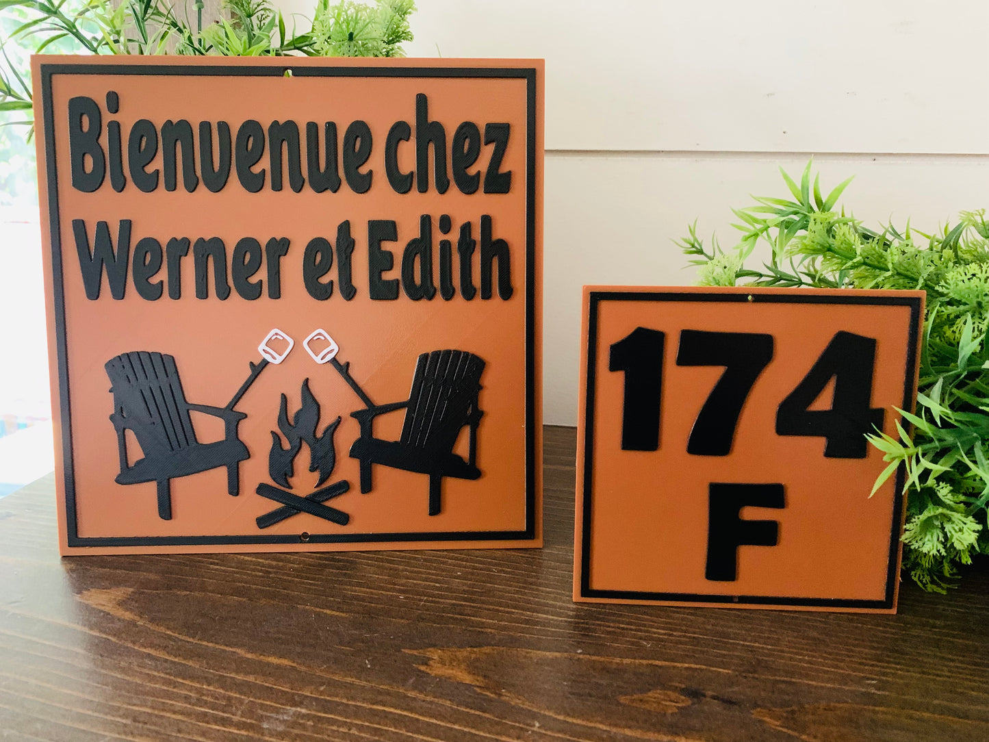 Pancarte carrée personnalisée