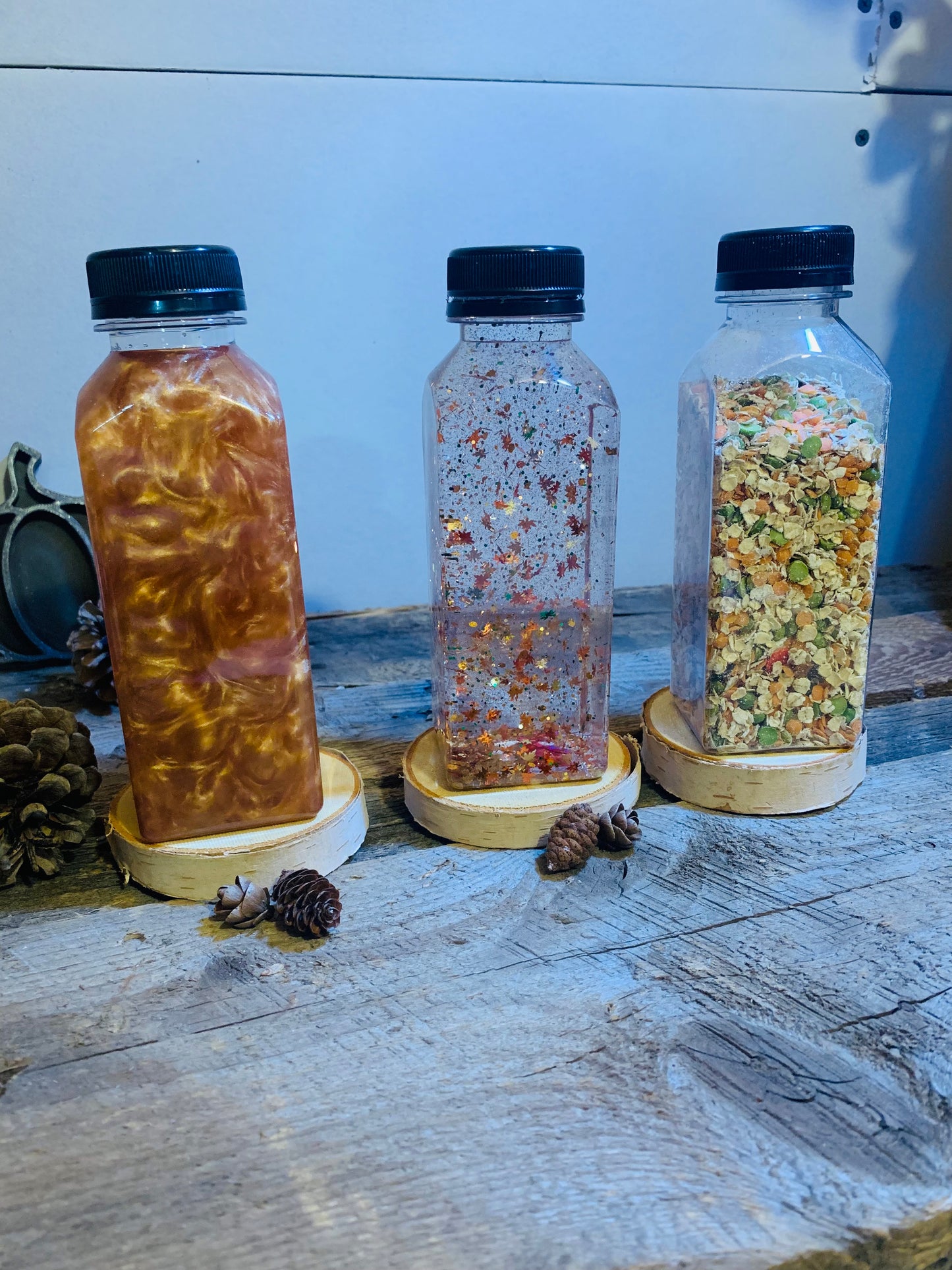 Bouteille sensorielle - Automne