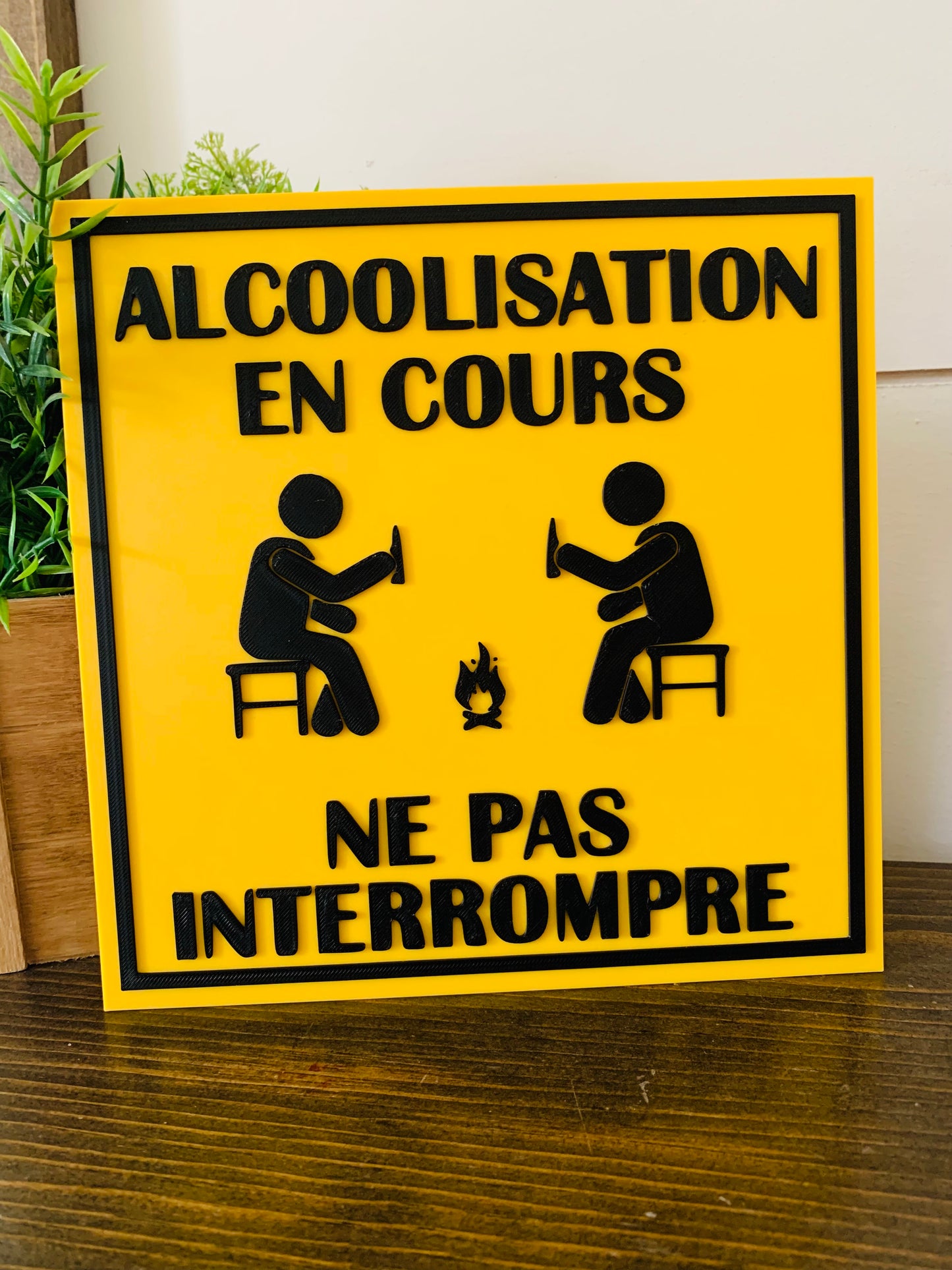 Pancarte carrée personnalisée