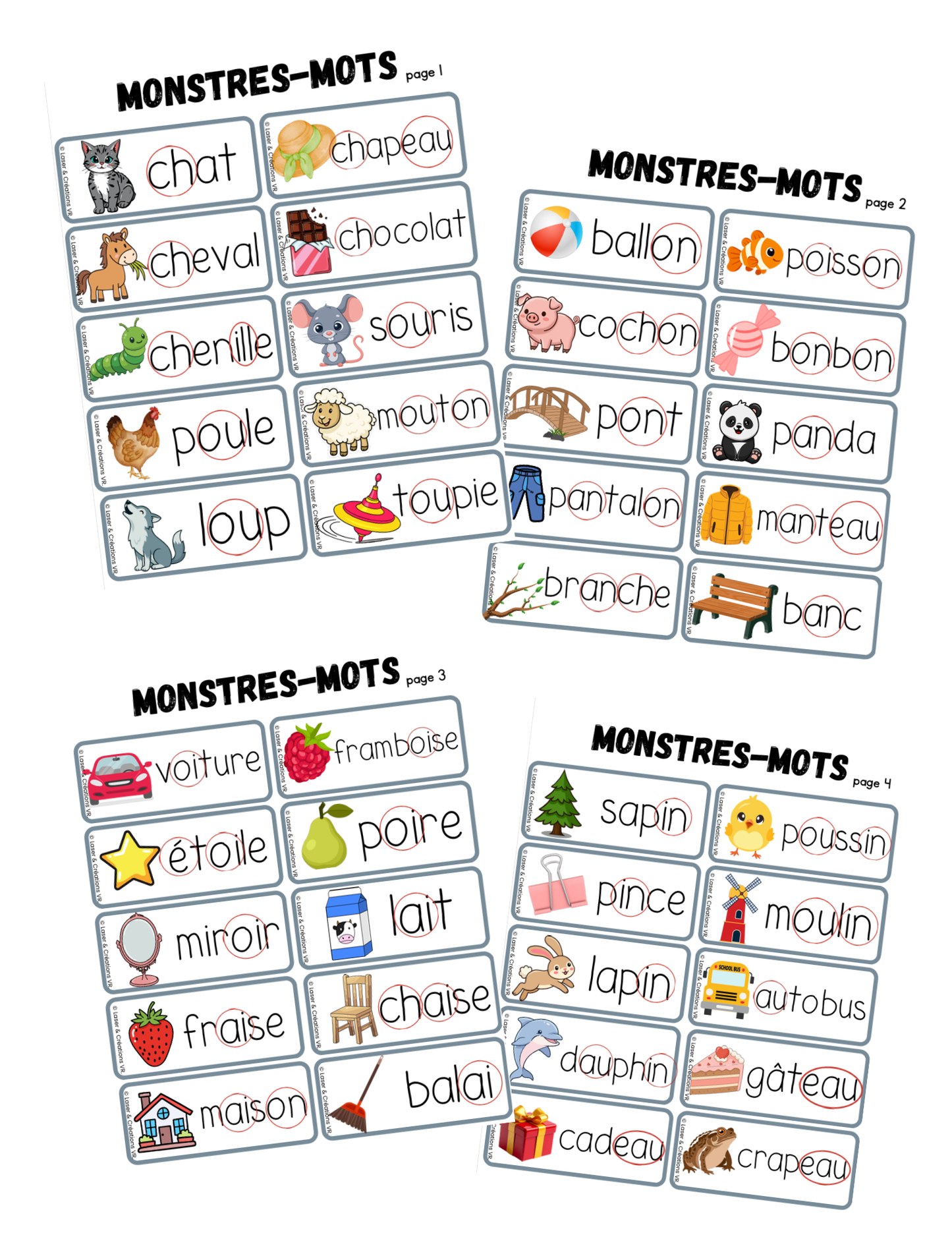 PDF - Mots-images jeu des monstres-mots