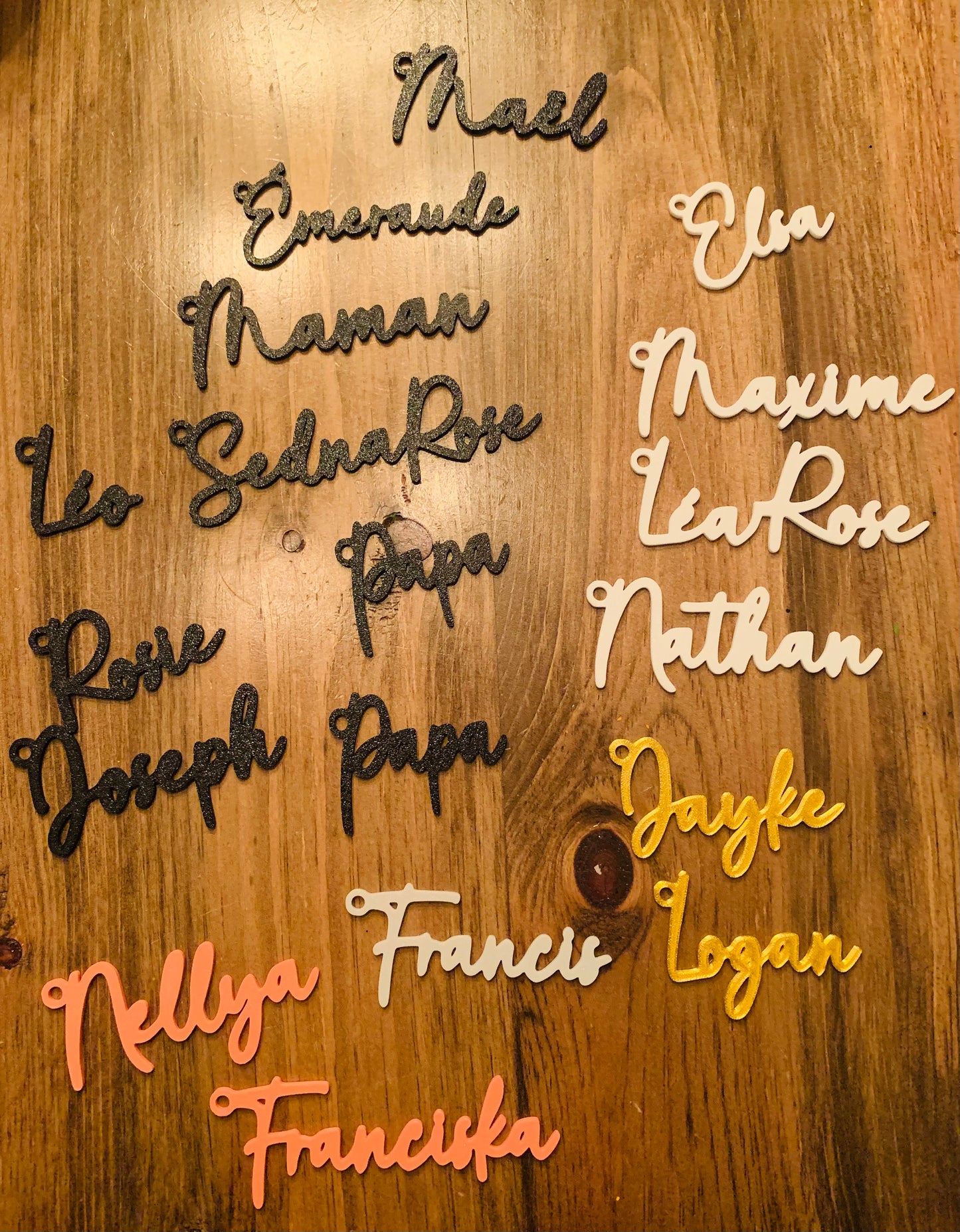 Identificateurs pour bas de Noël