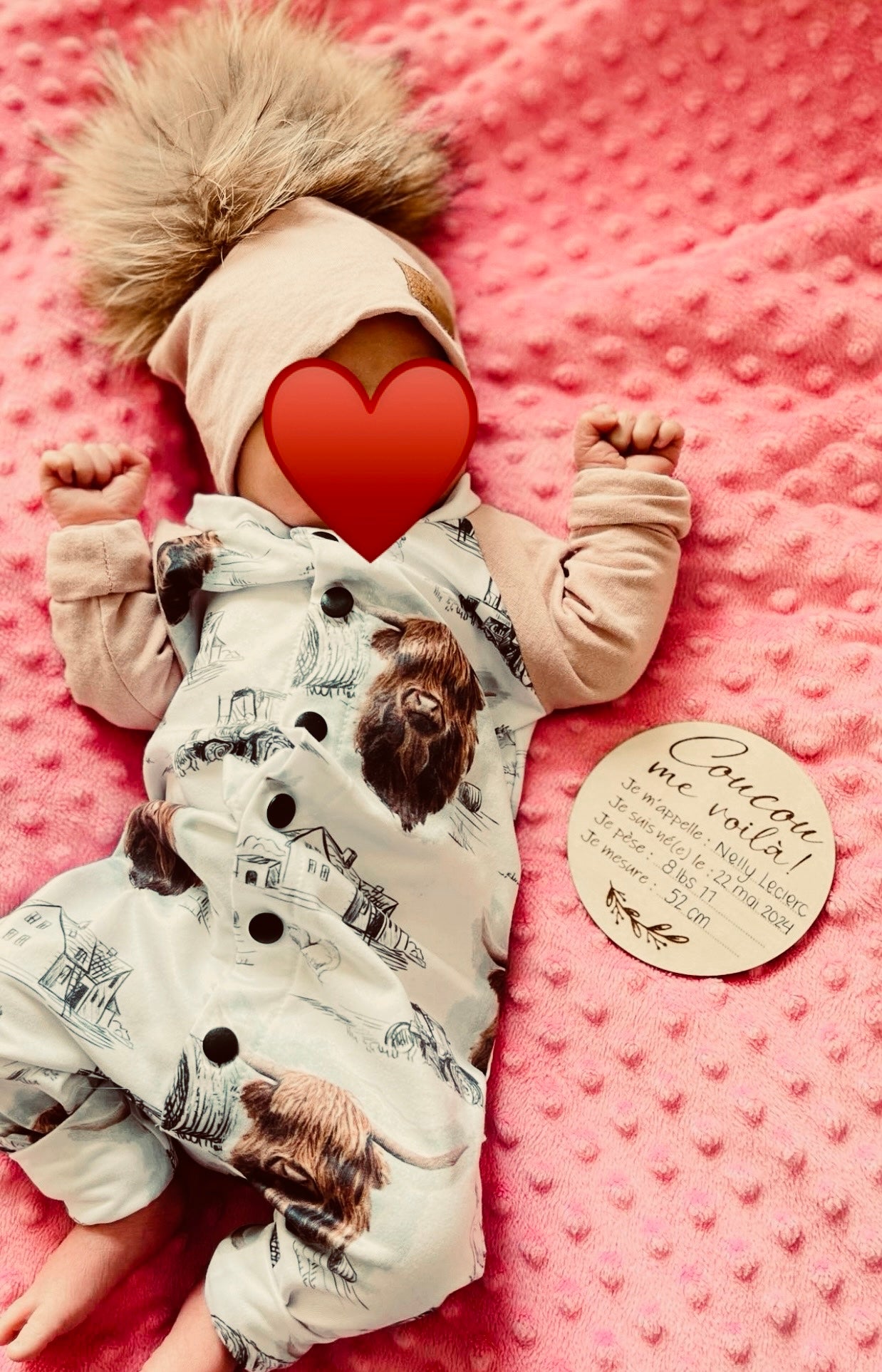 Rondelle de naissance « Coucou »