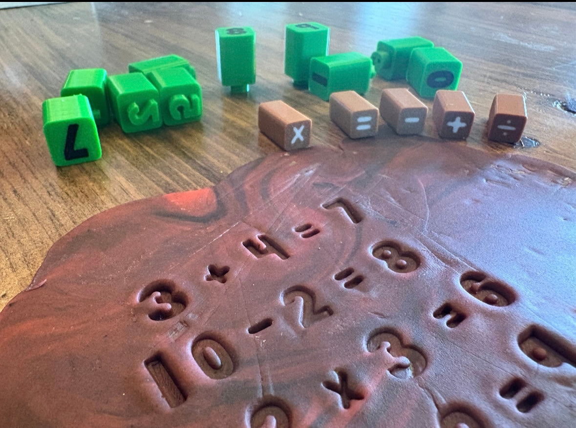 Chiffres pour pâte à modeler