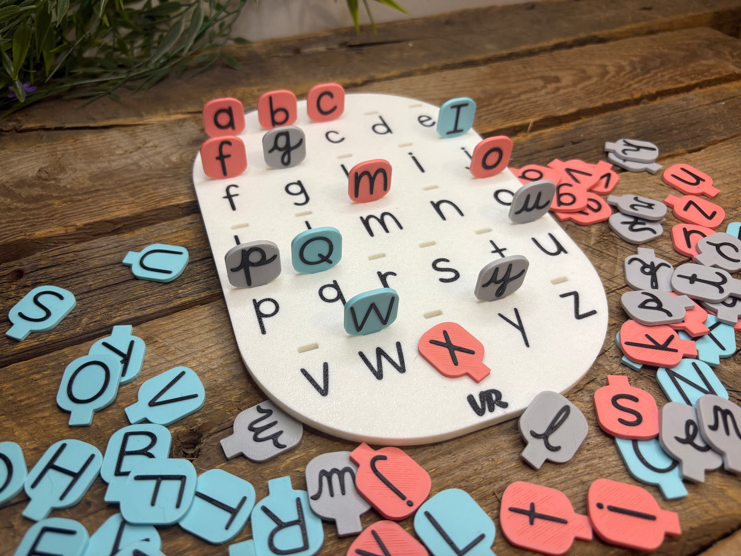 Jeu de table alphabétique