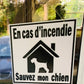 Affichette personnalisée (Incendie)