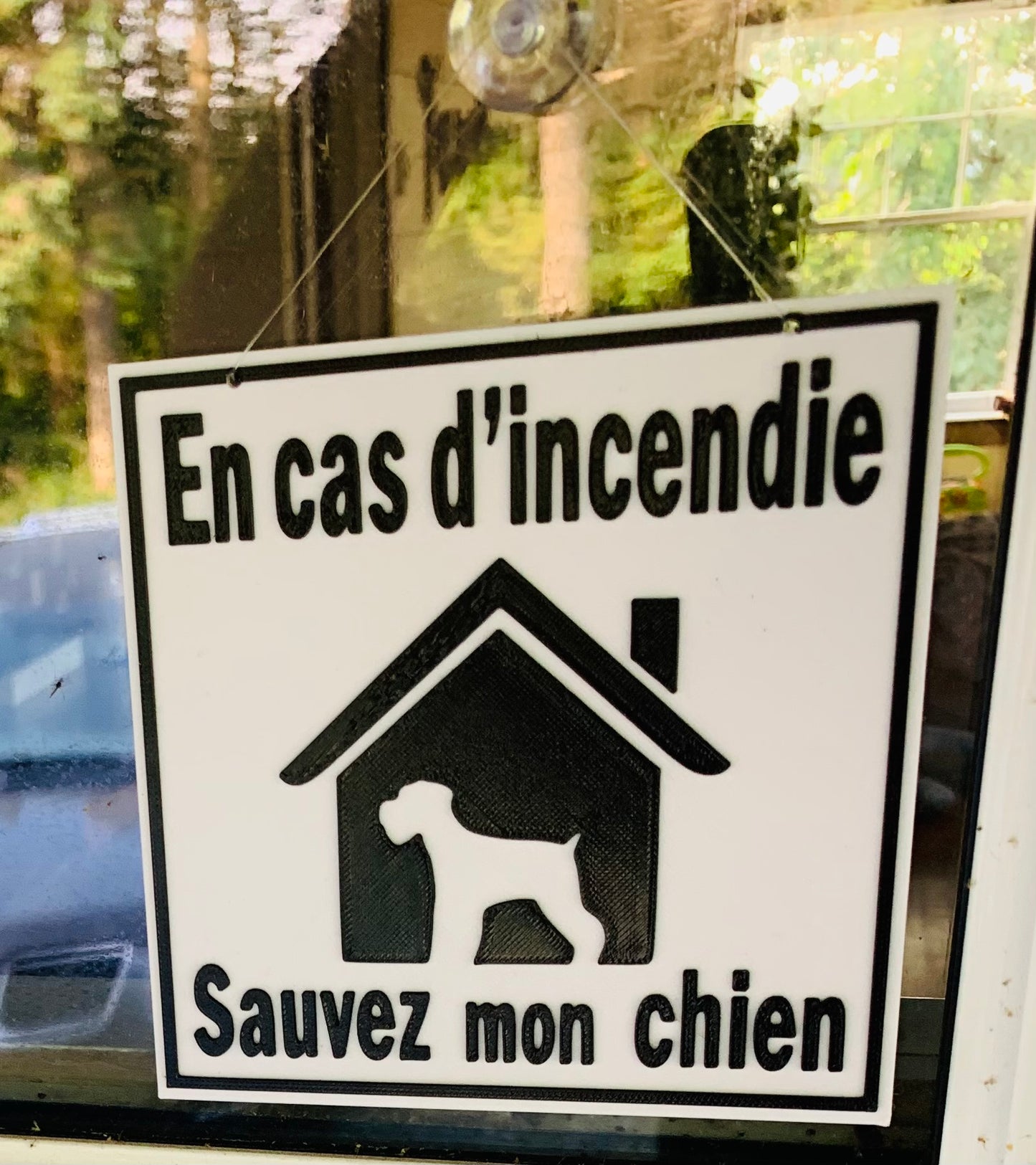 Affichette personnalisée (Incendie)