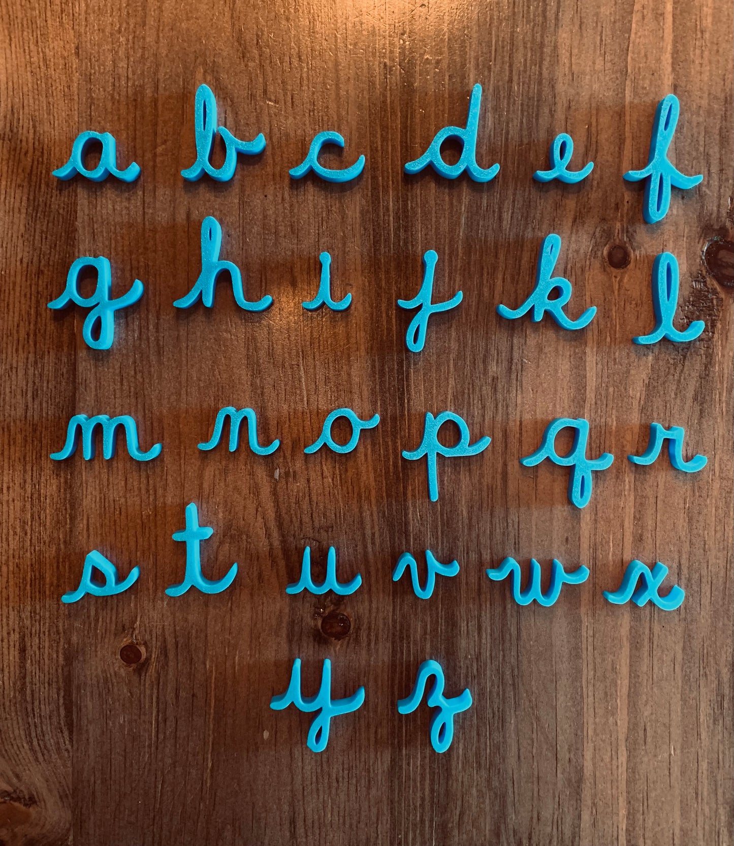 Grandes lettres de l’alphabet en 3D