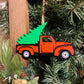 Ornement camion avec sapin
