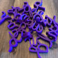 Grandes lettres de l’alphabet en 3D