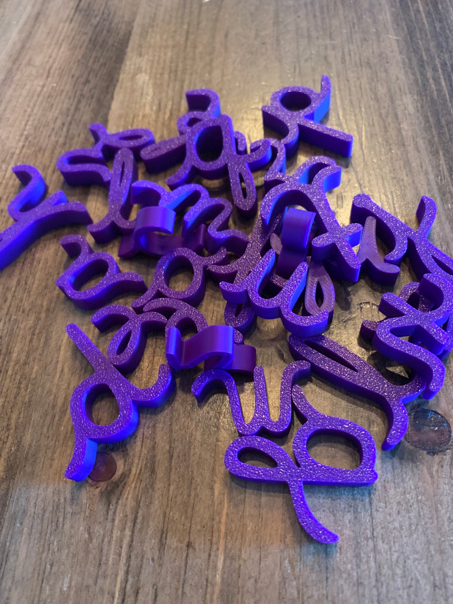 Grandes lettres de l’alphabet en 3D
