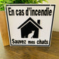 Affichette personnalisée (Incendie)