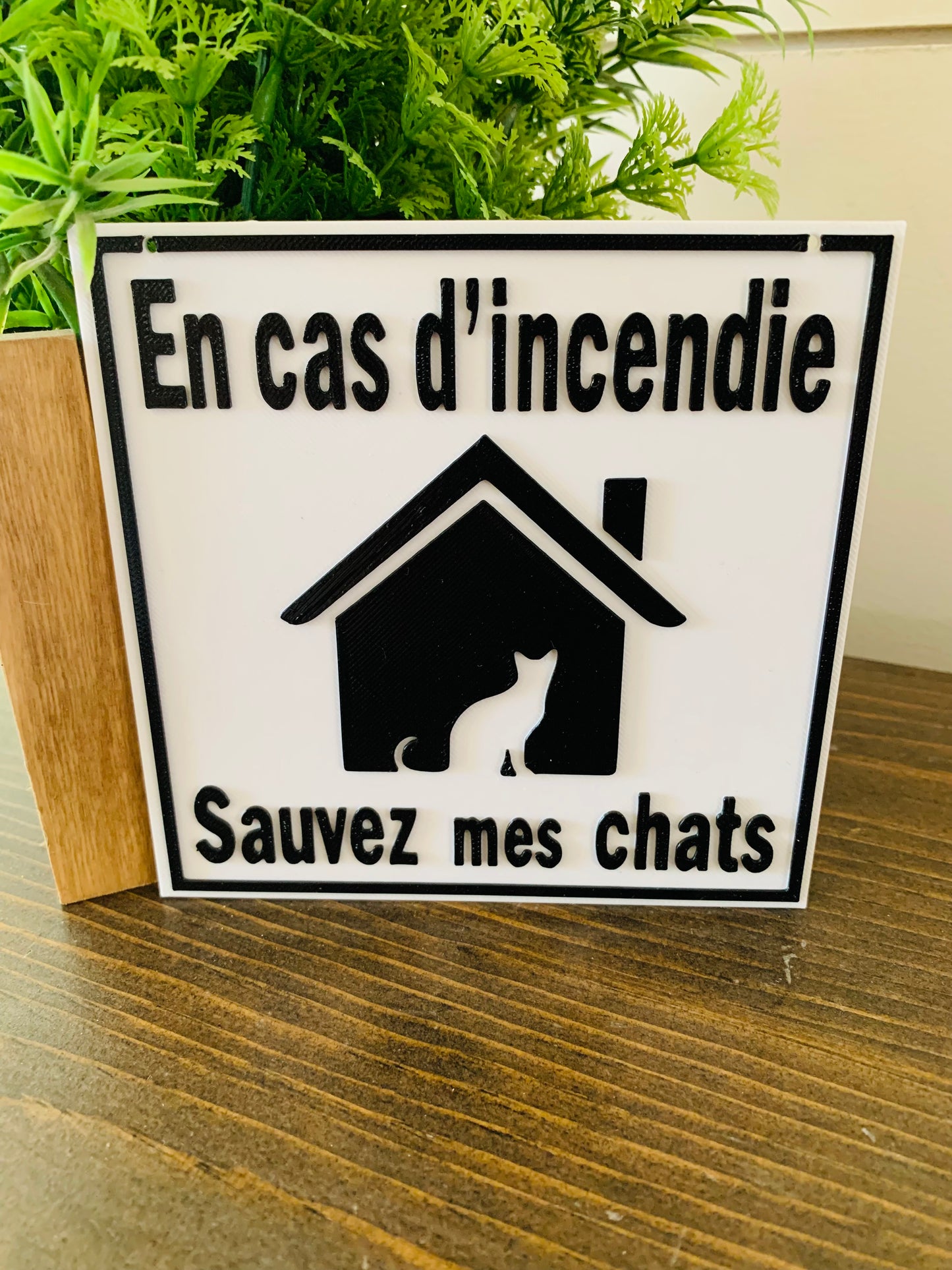 Affichette personnalisée (Incendie)
