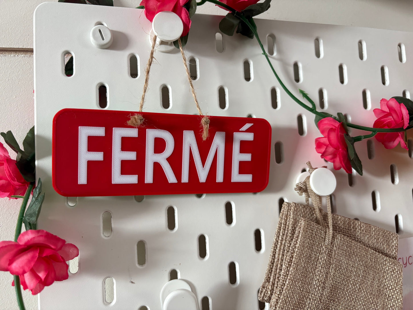 Affichette décorative pour coin symbolique