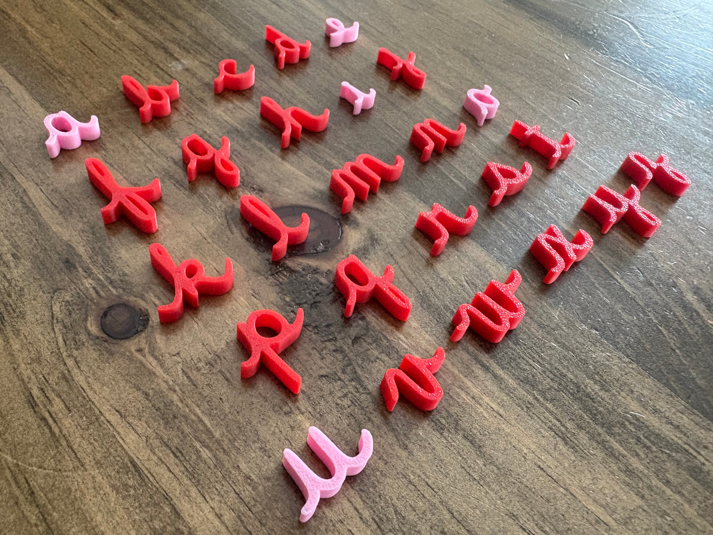 Minis alphabets et chiffres 3D pour bac sensoriel