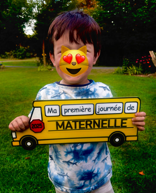 Autobus pour photos scolaires