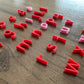 Minis alphabets et chiffres 3D pour bac sensoriel
