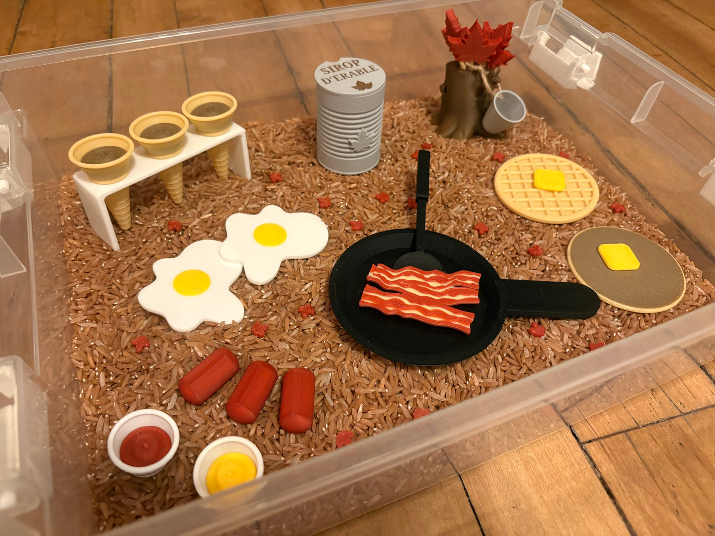 Bac sensoriel : Cabane à sucre