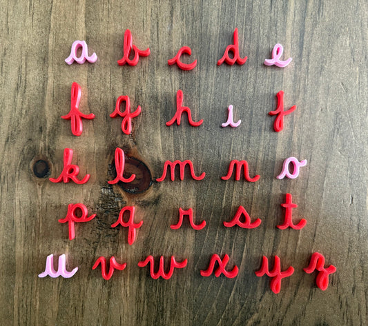 Minis alphabets et chiffres 3D pour bac sensoriel
