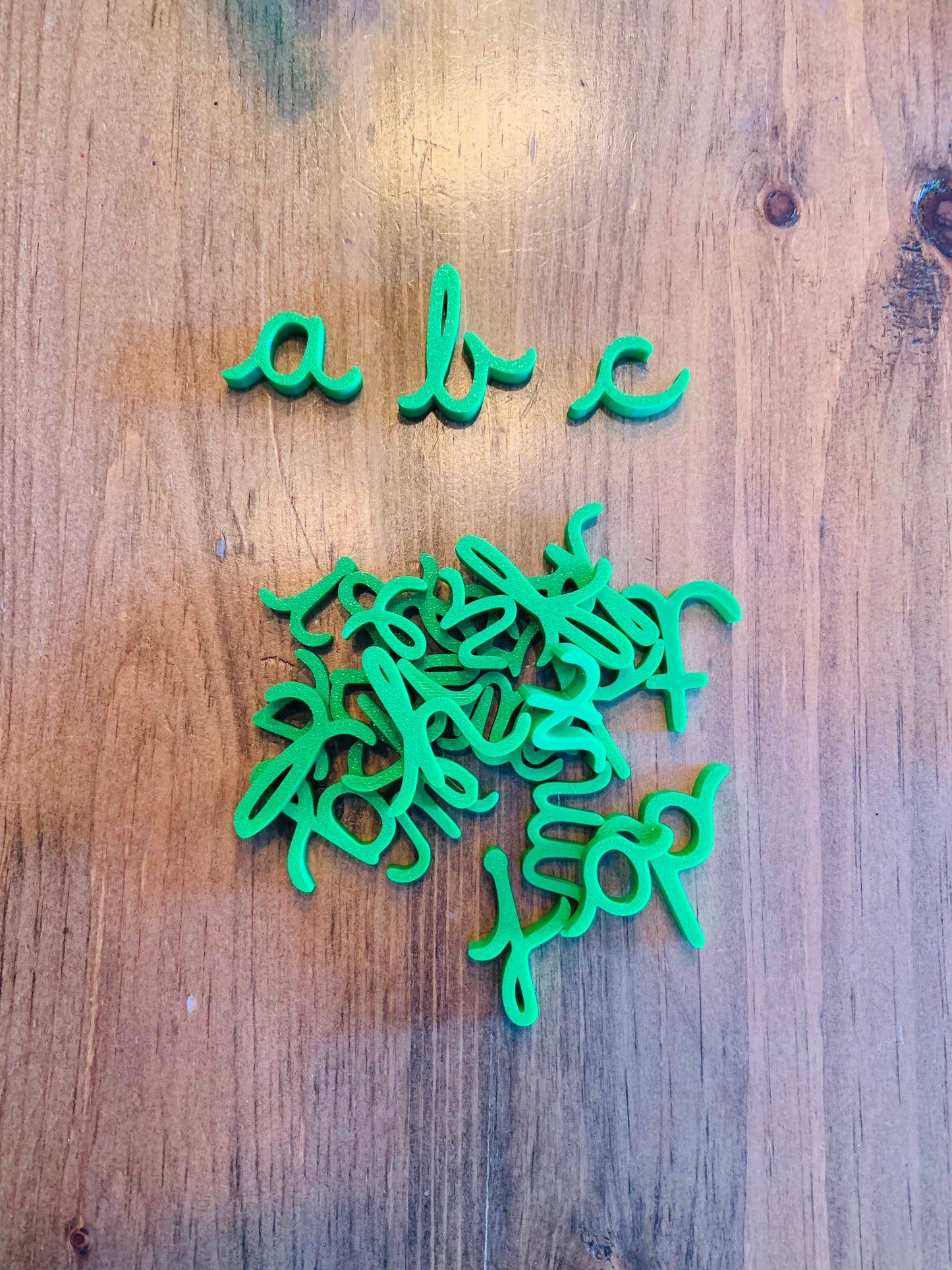 Grandes lettres de l’alphabet en 3D