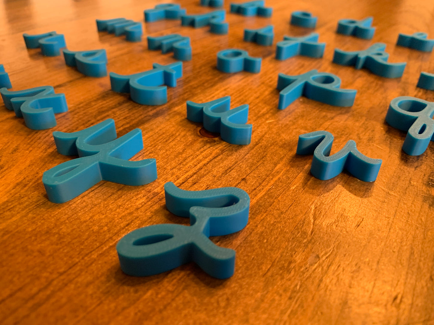 Grandes lettres de l’alphabet en 3D