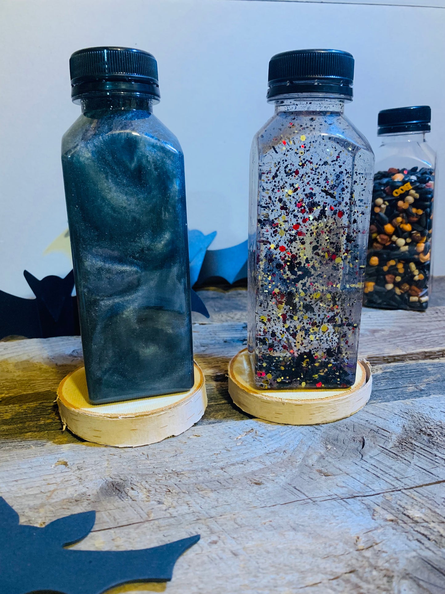 Bouteille sensorielle - Halloween