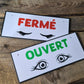 Pancarte/affiche - imparfait