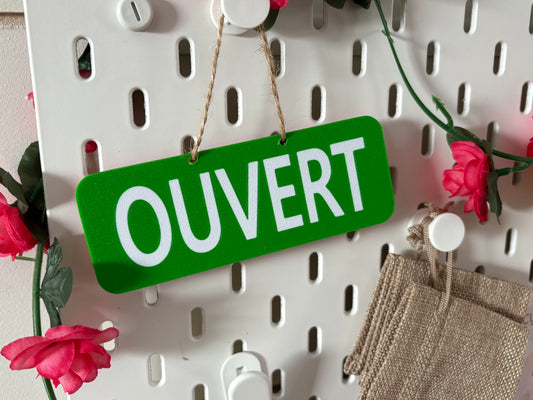 Affichette décorative pour coin symbolique