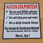 Pancarte/affiche - imparfait