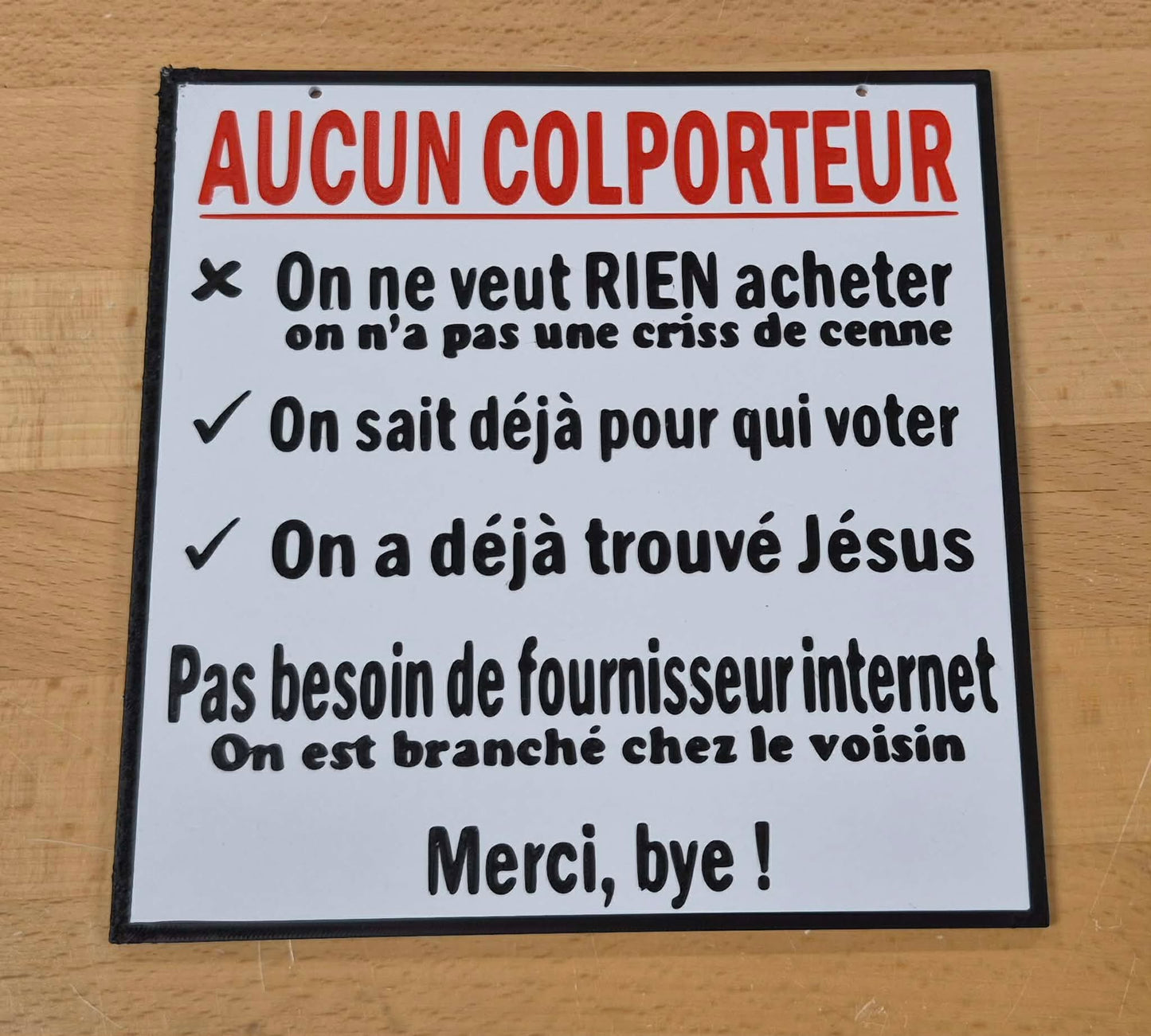 Pancarte/affiche - imparfait