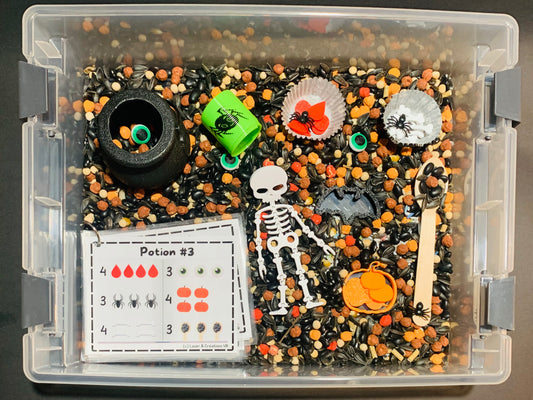 Bac sensoriel : Halloween