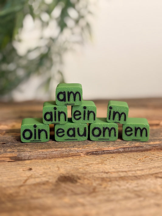 Graphèmes complexes pour pâte à modeler