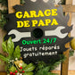 Pancarte GARAGE DE...