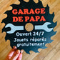 Pancarte GARAGE DE...