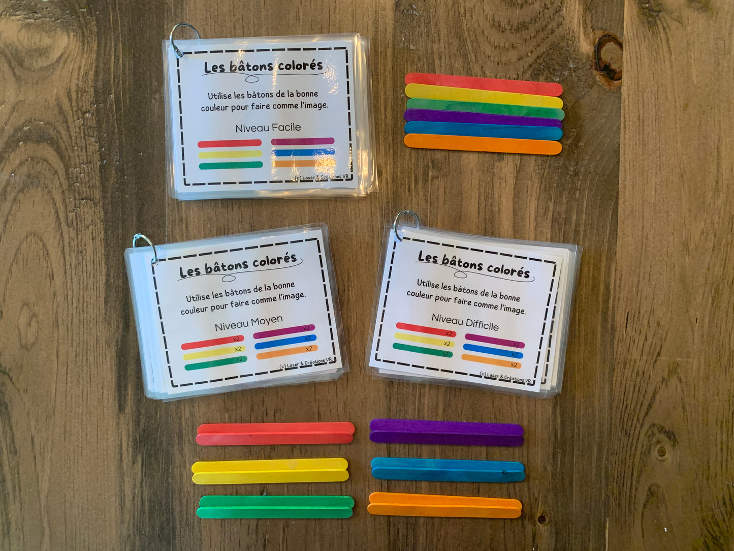 Activité : Les bâtons colorés