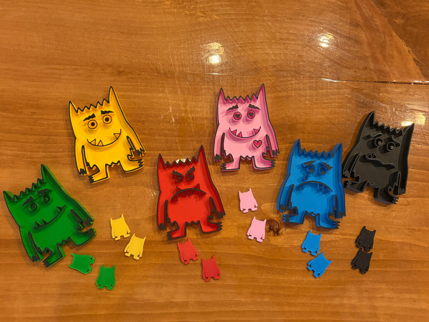 Plateaux des monstres (couleur des émotions)