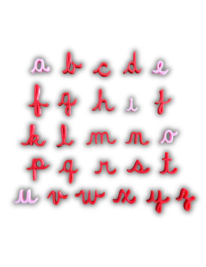 Minis alphabets et chiffres 3D pour bac sensoriel