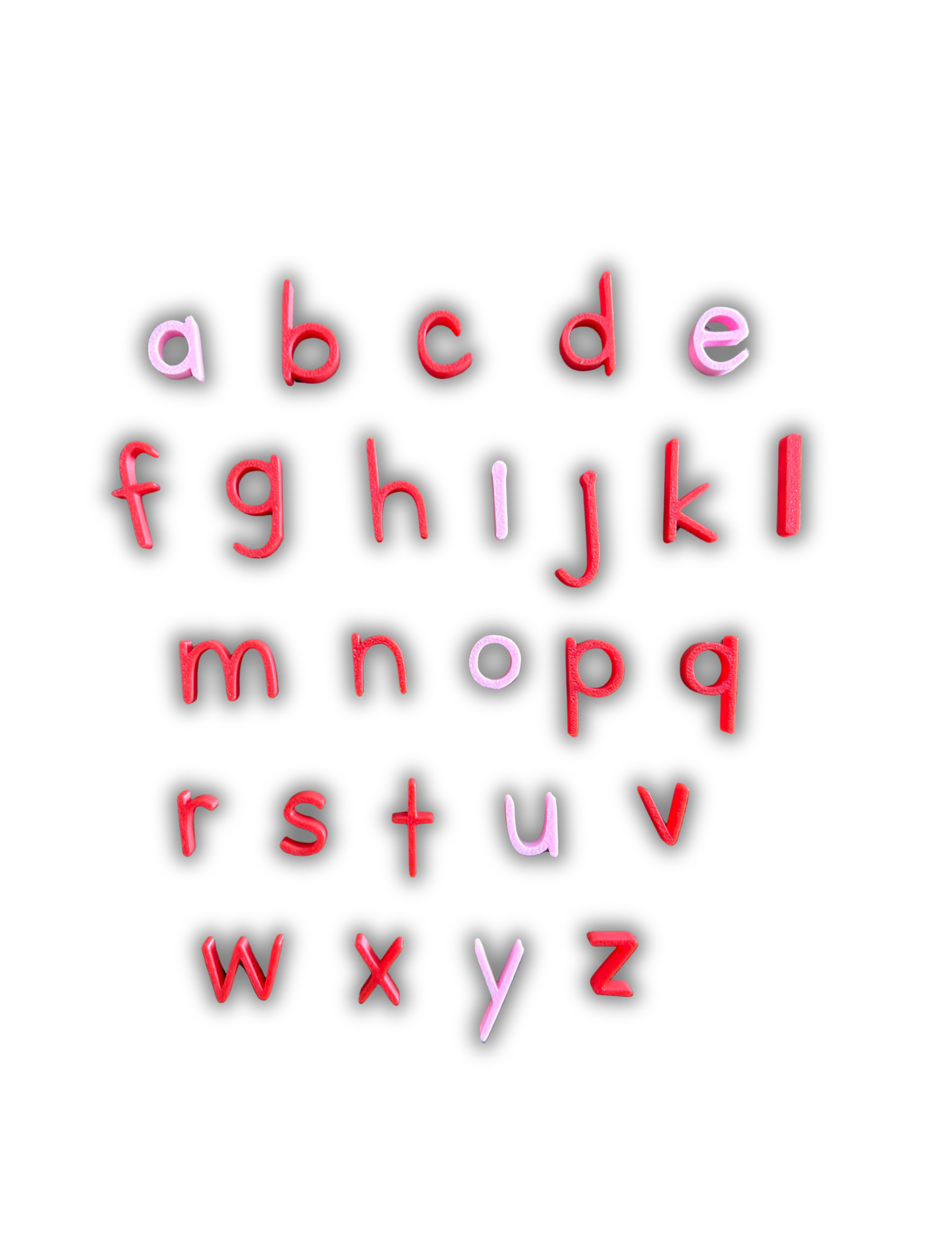 Minis alphabets et chiffres 3D pour bac sensoriel