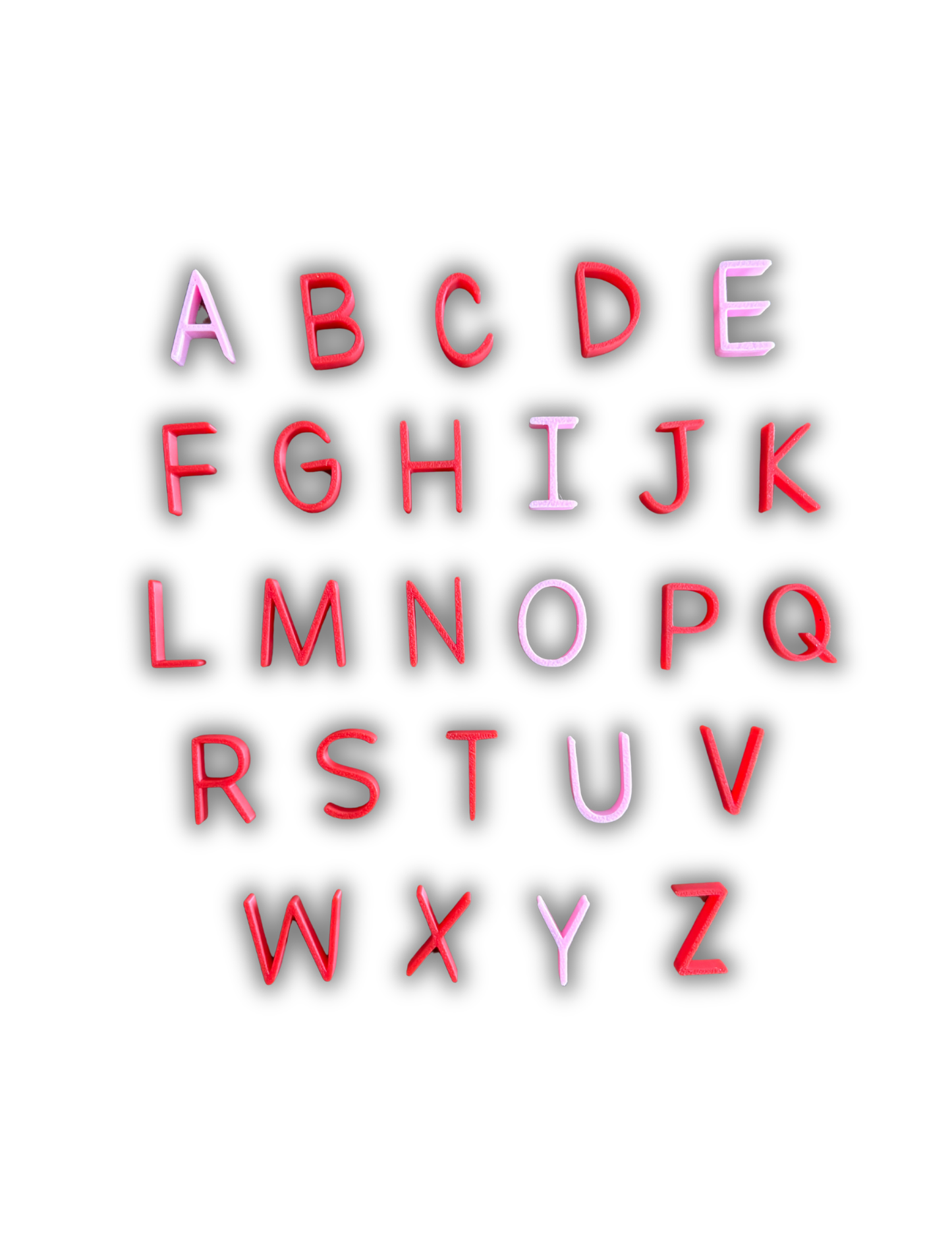 Minis alphabets et chiffres 3D pour bac sensoriel
