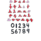 Minis alphabets et chiffres 3D pour bac sensoriel