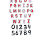 Minis alphabets et chiffres 3D pour bac sensoriel
