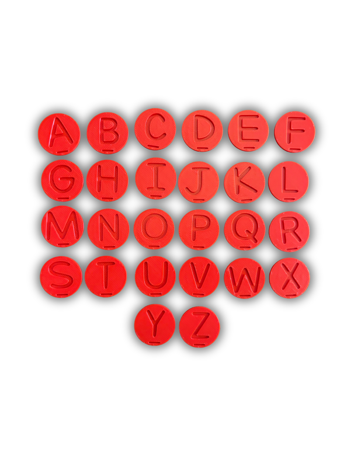 Les pièces de l’alphabet