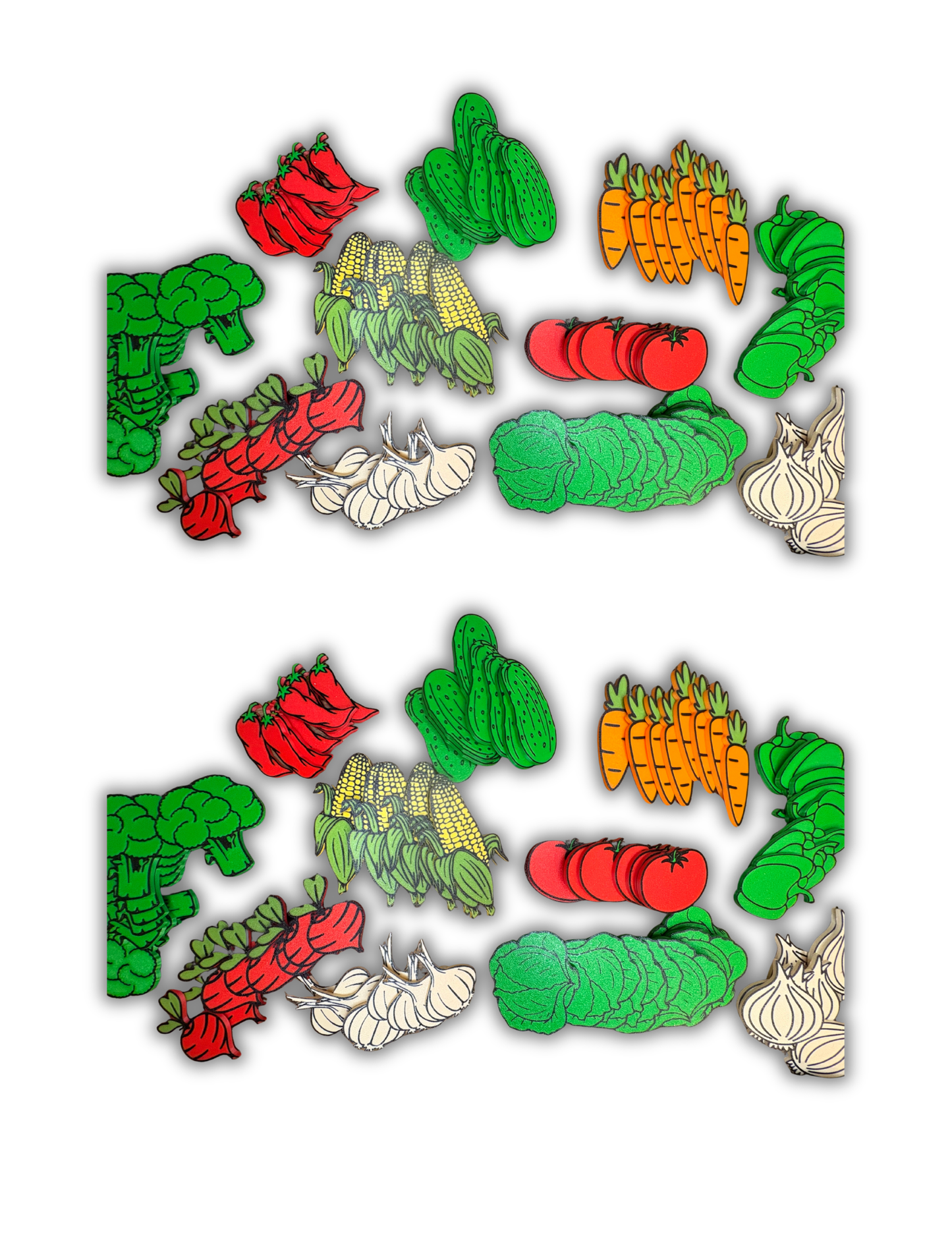 Lot de fruits et de légumes