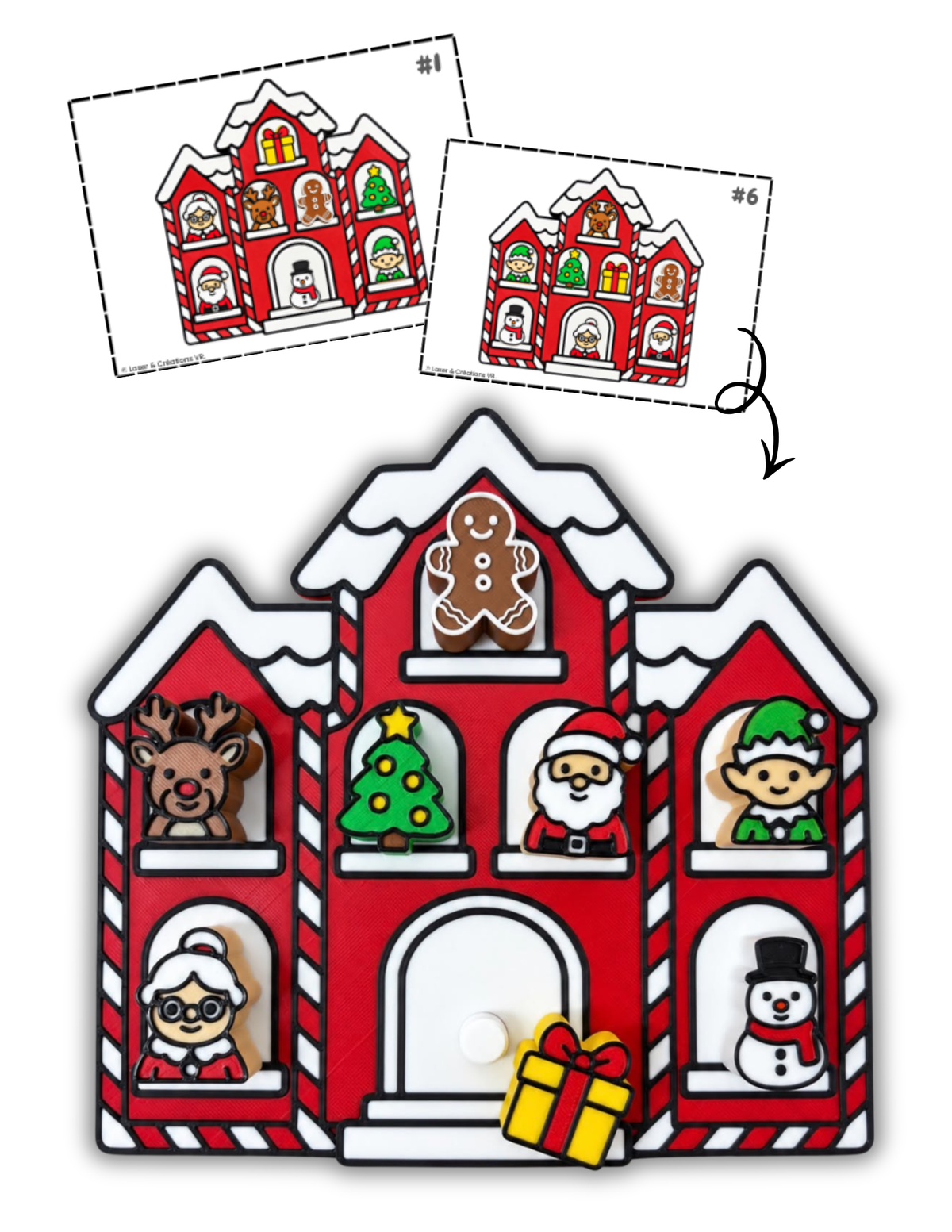 Activité : La maison de Noël à visser
