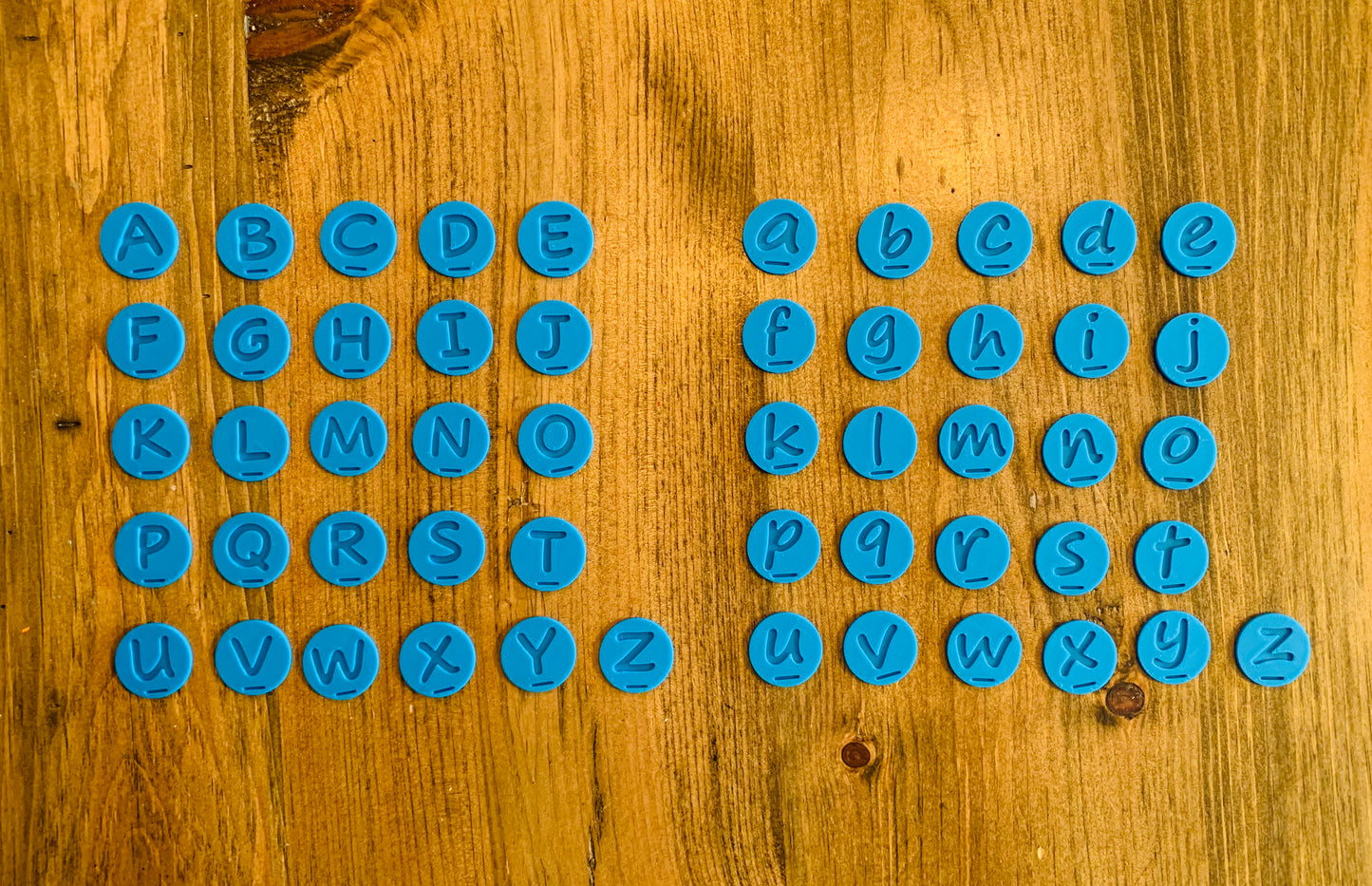 Les pièces de l’alphabet