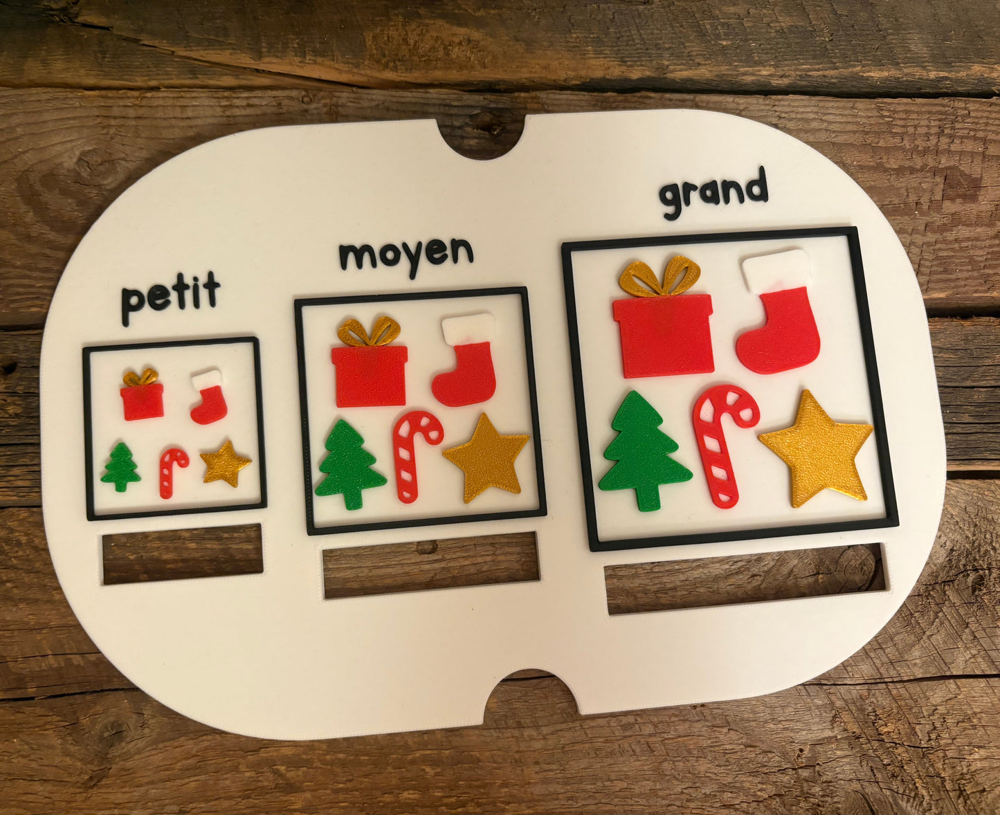 Objets petit/moyen/grand