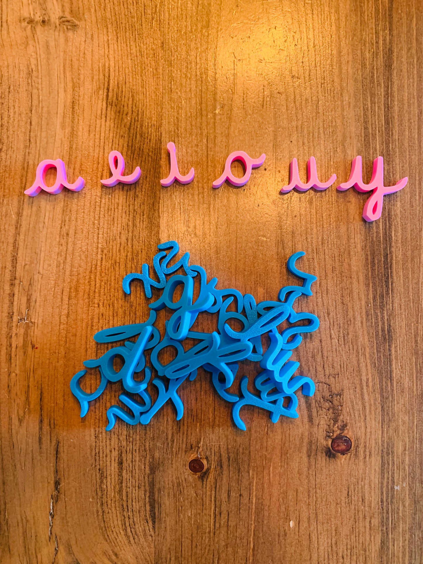 Grandes lettres de l’alphabet en 3D
