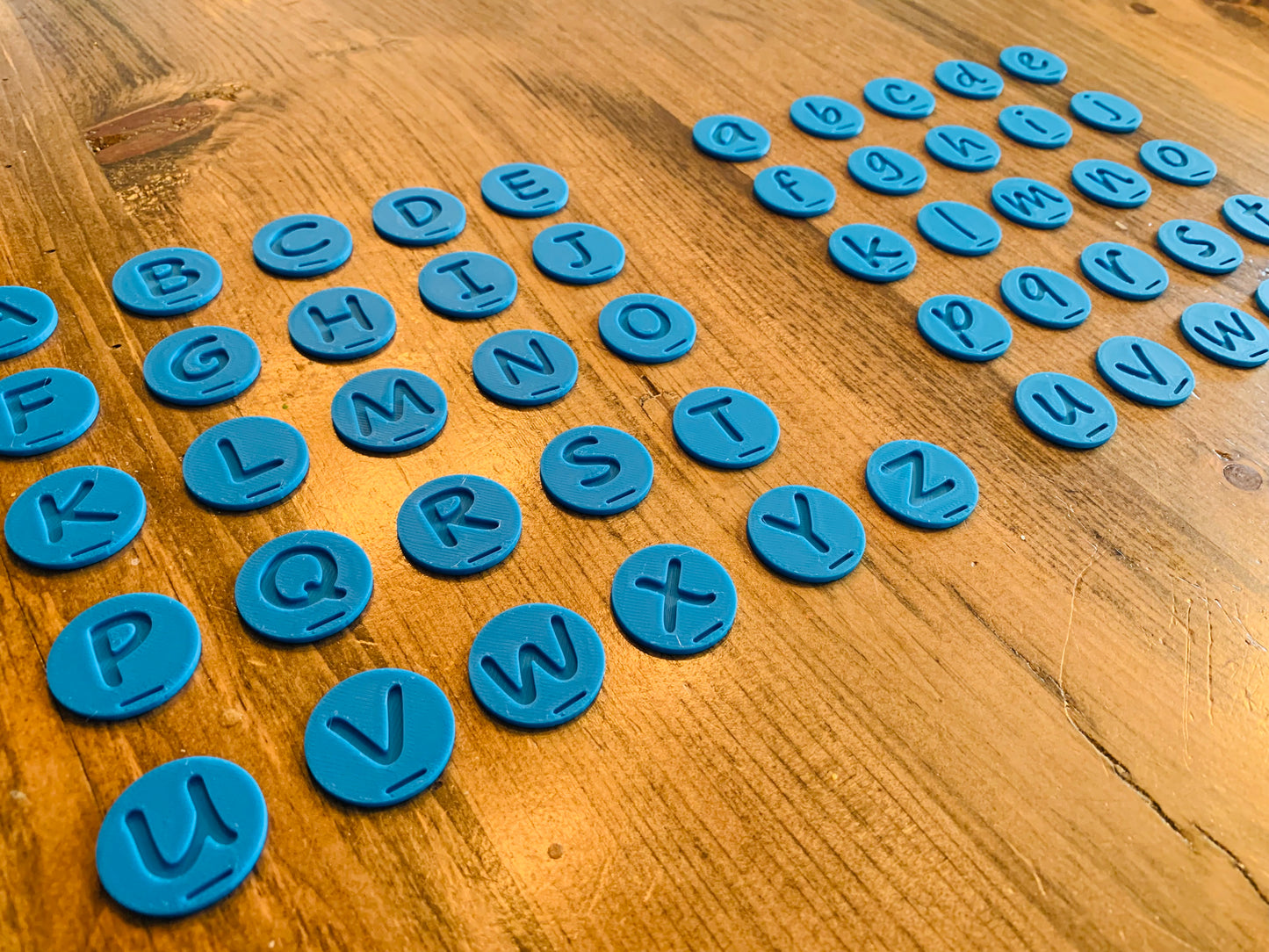 Les pièces de l’alphabet