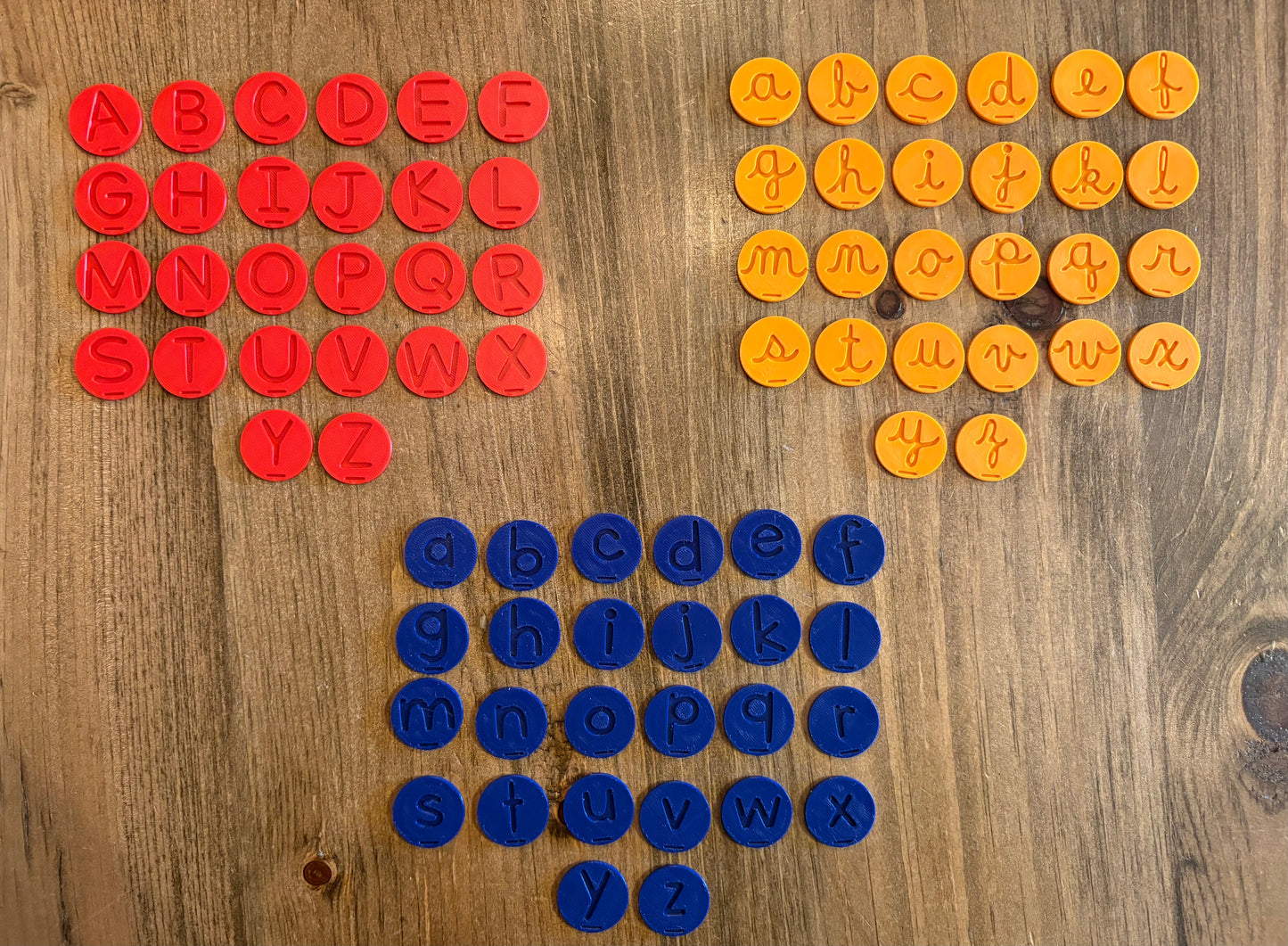 Les pièces de l’alphabet