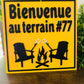 Pancarte carrée personnalisée