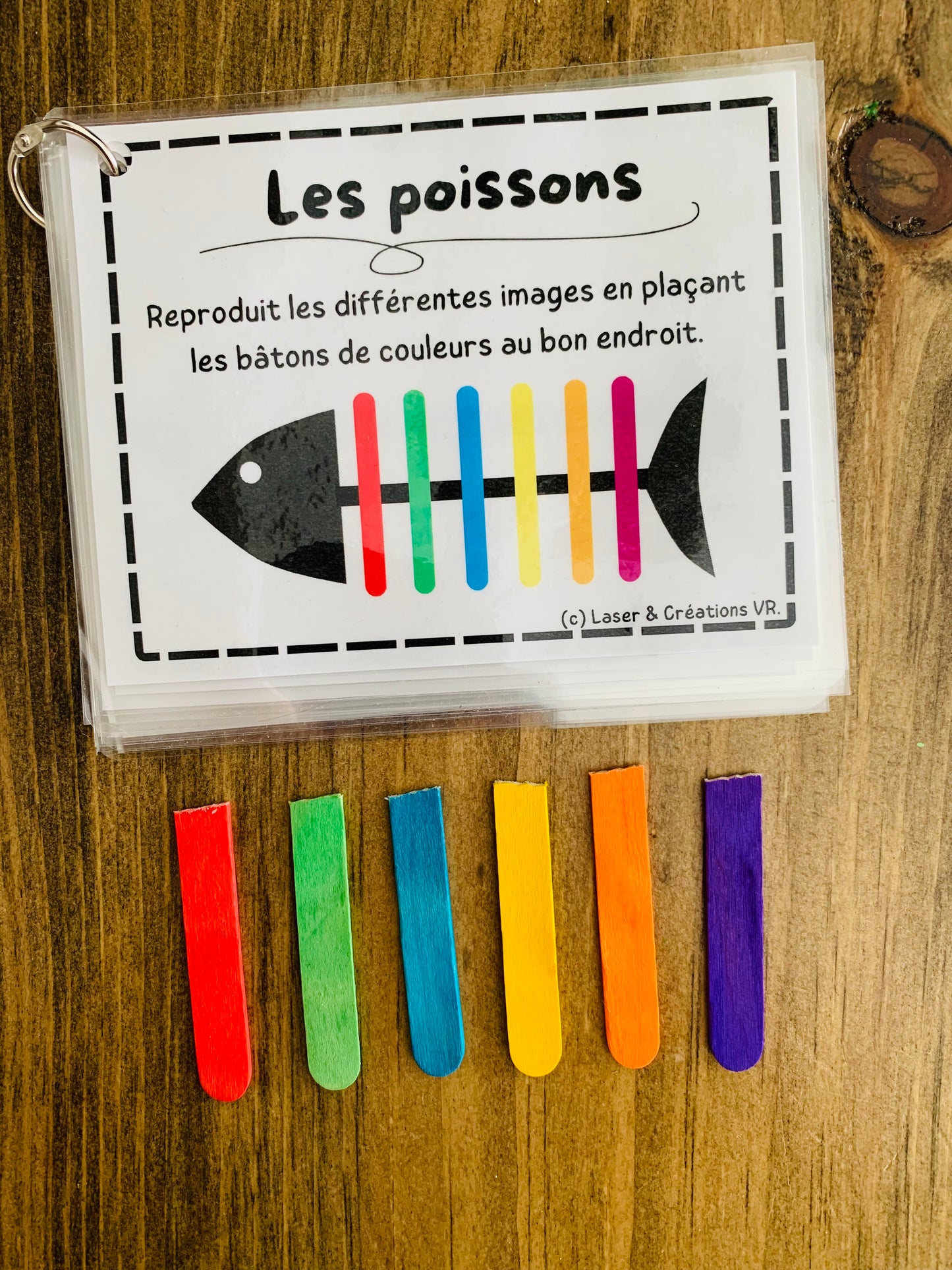 Bac sensoriel : Les poissons